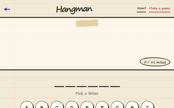 Preview of Hangman