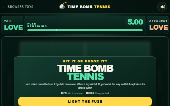 Preview of Time Bomb Tennis