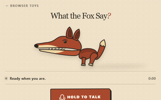 Preview of What the Fox Say?