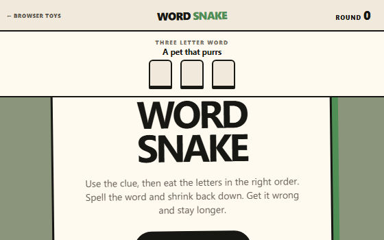 Preview of Word Snake